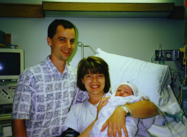 Bryn's birth in Salt Lake City, 7/18/95